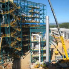 El entramado tecnológico que forma parte de la planta de captura de CO2en Cubillos del Sil.