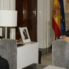 Zapatero recibió esta mañana en el Palacio de la Moncloa al cardenal Antonio Cañizares.