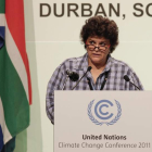 La ministra de Medio Ambiente de Brasil interviene en Durban.