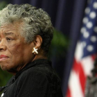 La poeta Maya Angelou, durante una ceremonia celebrada en Washington en noviembre del 2008.