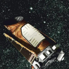 Recreación del telescopio 'Kepler' en órbita, según la Nasa.