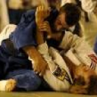 El leonés David Flecha durante uno de los combates que disputó el pasado fin de semana en Gerona