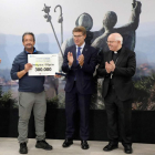 Miguel Pozo partió el Camino en dos: Roncesvalles-León y León-Santiago. X. REY