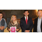 García Bayón, Isabel Carrasco, Jaime González y Rodríguez Aller, en una imagen en la que falta Llorente, que estaba de viaje.