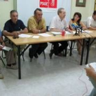 Representantes socialistas anunciando su propuesta sobre el pantano en una imagen de archivo