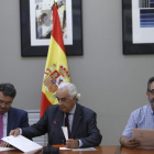 Marcos Peña, Emilio García Perulles, y Juan Carlos Giménez. EMILIO NARANJO
