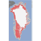 Imágenes aéreas que muestran el deshielo de Groenlandia.