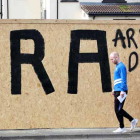 El Nuevo Ira se responsabiliza del asesinato de la periodista Lyra McKee. En la imagen, una pintada en la calle en Derry, Irlanda del Norte.