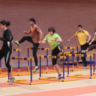 Un momento del entrenamiento de los decatletas en el Ceard.