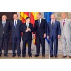 Los presidentes de Caja Madrid, Bancaja, Insular de Canarias, Caixa Laietana, Caja Ávila, Caja Segov