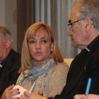Marcos Lobato, Isabel Carrasco y Pedro Puente, ayer en la Diputación.