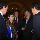 Los consejeros de Presidencia del Principado de Asturias y de la Junta, María José Ramos Rubiera y D