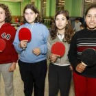 Formación del equipo del colegio Luis Vives de la categoría benjamín femenino