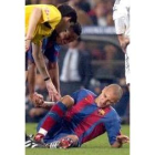 Larsson en el que pudo ser su último momento en el Camp Nou