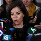La vicepresidenta, Soraya Sáenz de Santamaría. FERNANDO ALVARADO