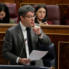 El ministro de Energía, Álvaro Nadal, en una sesión de control del Gobierno en el Congreso de los diputados.