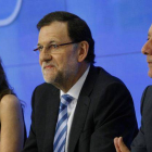 El presidente Rajoy, este miércoles, durante su intervención ante la junta directiva del PP.