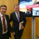 José Ángel Arranz y Antonio Silván, ayer en Valladolid.