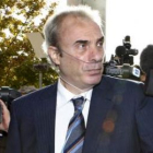 Jesús Neira, antes de declarar en el juicio contra Antonio Puerta.