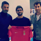David García (centro) junto a Juan Carlos Navarro y Mario Bruno. DL