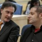 Los dibujantes Guillermo Torres y Manel Fontdevila, en el juicio