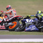 Márquez y Rossi, nueva guerra en el paddock de MotoGP. AGUILERA