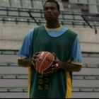 Kevin Thompson durante un entrenamiento con el Murcia la pasada temporada