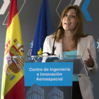 La consejera de Presidencia e Igualdad, Susana Díaz, en un acto celebrado ayer.
