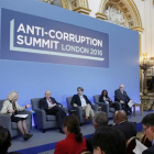 La cumbre de la corrupción en Londres, este jueves.