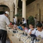 Partidas simultáneas en el patio del Palacio de los Guzmanes