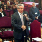 El juez Baltasar Garzón, durante su turno de última palabra en el juicio en el Tribunal Supremo.