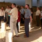 Perandones, primero por la derecha, durante una de las actividades enmarcadas en las reuniones