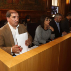 José Pellitero, portavoz del PSOE en la Diputación, y los diputados socialistas