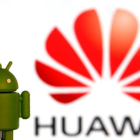Los logotipos de Huawei y de Android, el sistema operativo de Google.