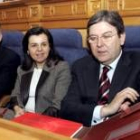 Fernández Santiago, en primer término, durante la reunión de presidentes que tuvo lugar en Toledo