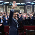 El presidente Bashar el Asad el pasado 7 de junio antes de dar un discurso en el Parlamento sirio.