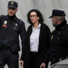 Marta Rovira a su llegada al Tribunal Supremo.