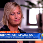 Robin Wright, en una entrevista en Today, programa de la cadena estadounidense NBC.
