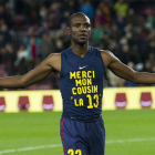 Eric Abidal tras volver a los terrenos de juego después del trasplante de hígado