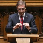 Passos Coelho, en la sesión parlamentaria en la que el gobierno presentó su programa.