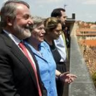 La alcaldesa de Soria, Encarnación Redondo, junto al europarlamentario del PP Jaime Mayor Oreja