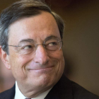El presidente del Banco Central Europeo, Mario Draghi, en un congreso en Fráncfort.
