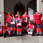 Miembros de Cruz Roja de Cistierna y Boñar en la campaña del voluntariado