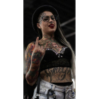 Una mujer luce sus tatuajes en Tatoo Week Rio. ANTONIO LACERDA