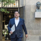 Oriol Junqueras, en el Palau de la Generalitat.