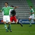 El medio centro de Munguía, durante un partido con el Rácing de Ferrol en la temporada anterior