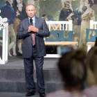 Vladimir Putin, en su visita a Crimea. ALEXEY NIKOLSKY