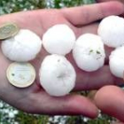 Imagen del pedrisco de una de las tormentas que azotó la provincia en el mes de mayo