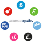 Logo del grupo audiovisual Mediaset y de todos sus canales de TDT.