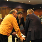 Folgueral, Cubelos y un técnico del Ayuntamiento en la última junta de Pongesur.